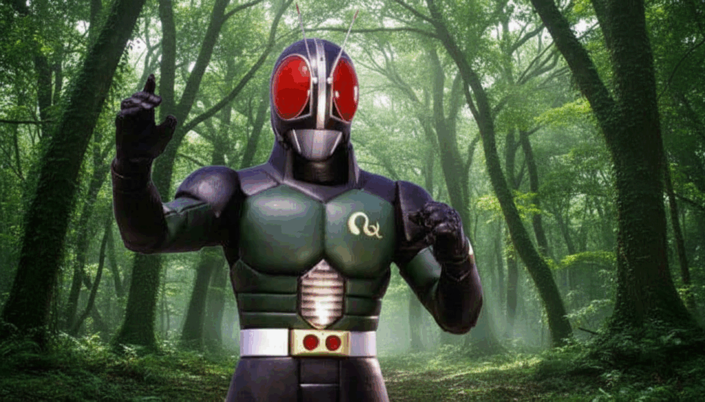 Kamen Rider, uma das franquias de tokusatsu mais populares do mundo. tokusatsu não é a mesma coisa que dorama.