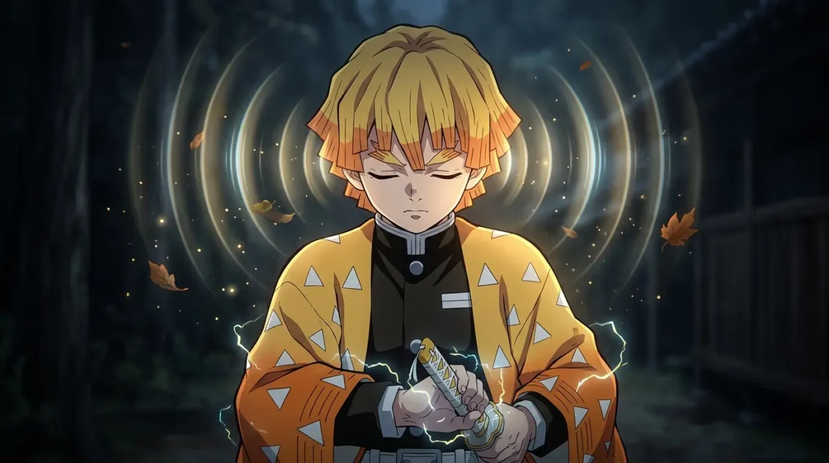 "Audição aguçada e percepção de Zenitsu Agatsuma em Demon Slayer