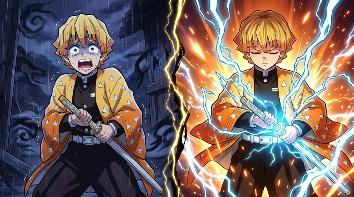 Curiosidades sobre Zenitsu, contraste entre medo e poder em Demon Slayer