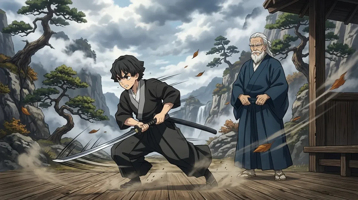 Origem de Zenitsu Agatsuma com treinamento da Respiração do Trovão
